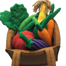 Load image into Gallery viewer, Fabric vegan food play set for toddlers
