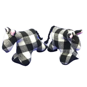 Small fabric cow toys