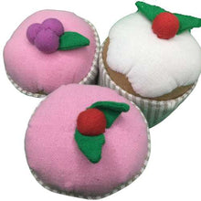 Load image into Gallery viewer, Toy cupcakes made from fabric
