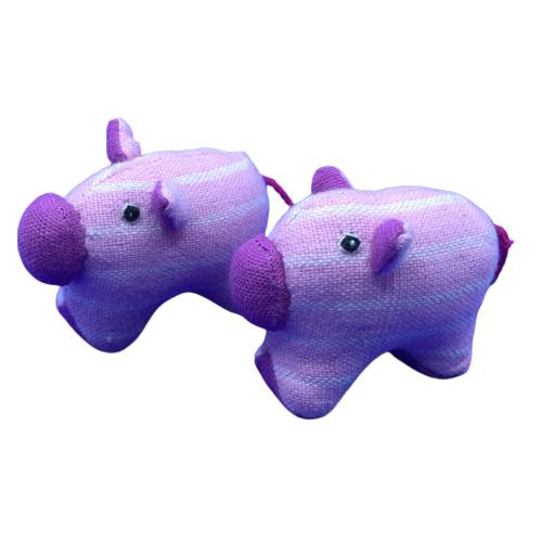 Small fabric toy pigs for toddlers