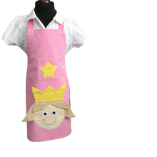 Load image into Gallery viewer, Child&#39;s apron with pink princess design
